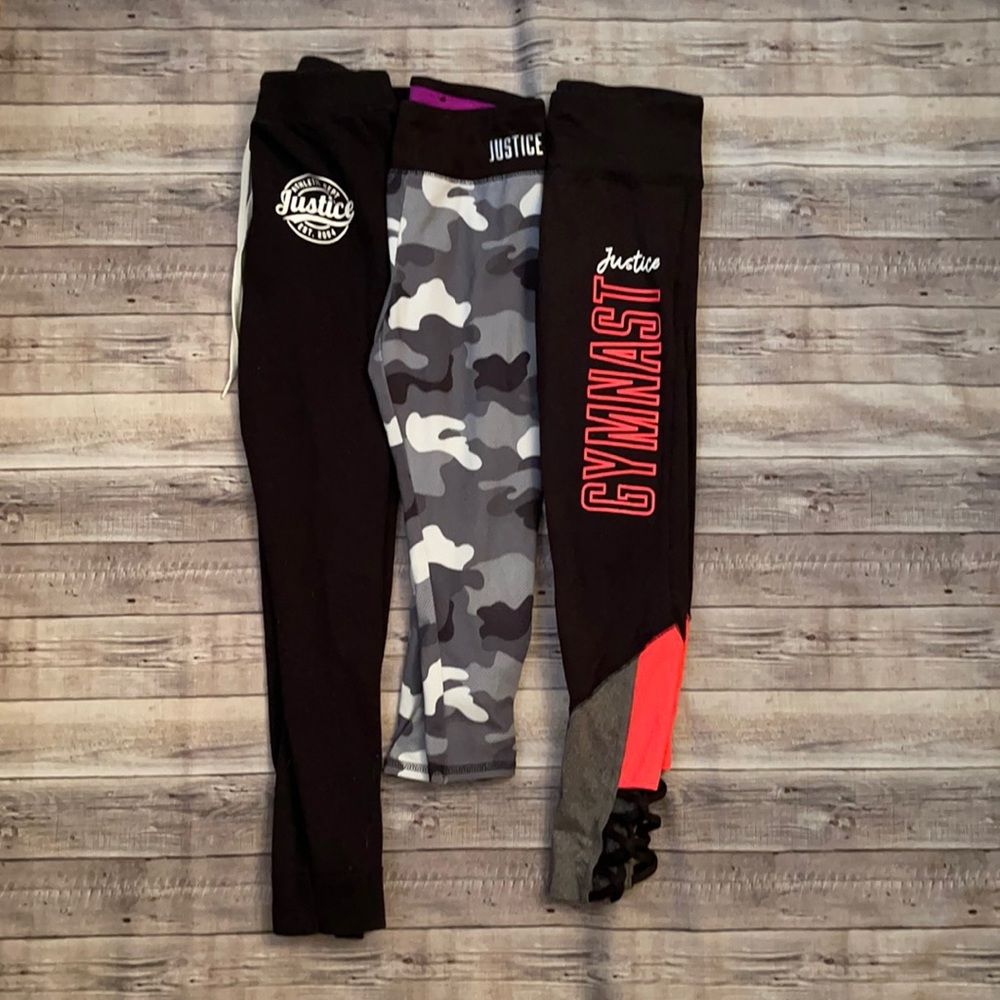 Justice- girls sport leggings size 8